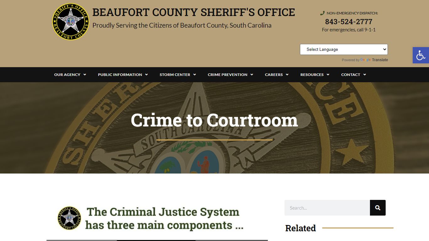 Beaufort County Sheriff's Office • Crime to Courtroom